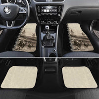 Personalized Kentucky Run For The Rose Car Mats Beige Rose Floral