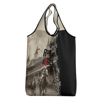 Kentucky Run For The Rose Grocery Bag Beige Rose Floral