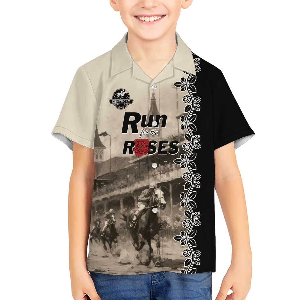 Personalized Kentucky Run For The Rose Hawaiian Shirt Beige Rose Floral