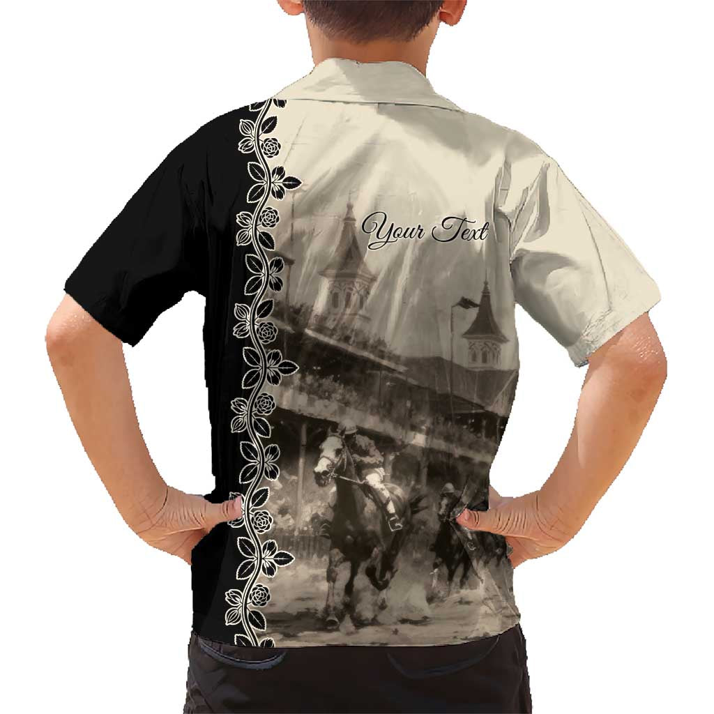 Personalized Kentucky Run For The Rose Hawaiian Shirt Beige Rose Floral