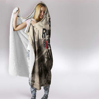Kentucky Run For The Rose Hooded Blanket Beige Rose Floral