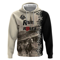Personalized Kentucky Run For The Rose Hoodie Beige Rose Floral