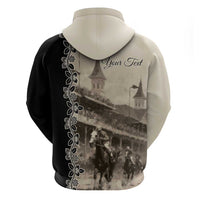 Personalized Kentucky Run For The Rose Hoodie Beige Rose Floral