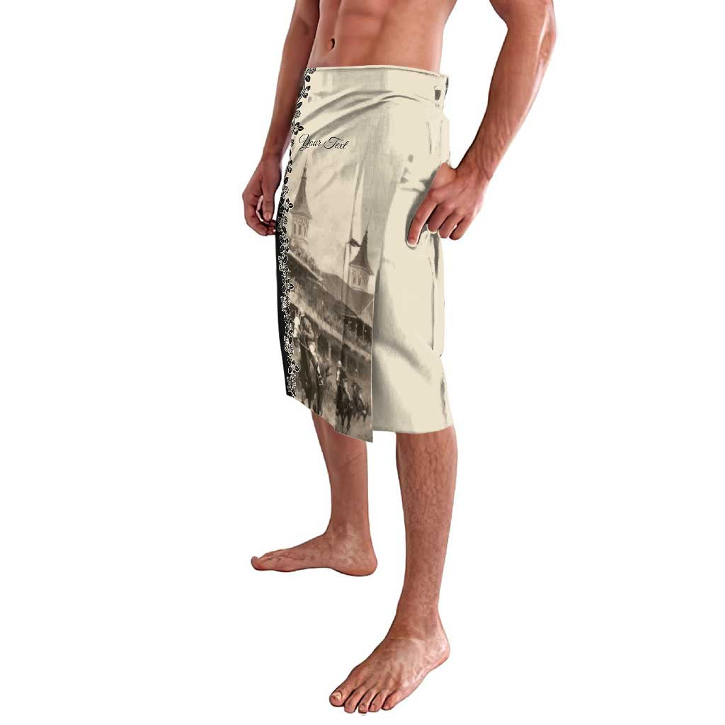 Personalized Kentucky Run For The Rose Lavalava Beige Rose Floral
