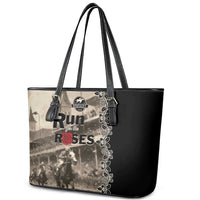 Kentucky Run For The Rose Leather Tote Bag Beige Rose Floral