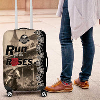 Kentucky Run For The Rose Luggage Cover Beige Rose Floral