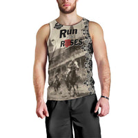 Personalized Kentucky Run For The Rose Men Tank Top Beige Rose Floral