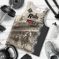 Personalized Kentucky Run For The Rose Men Tank Top Beige Rose Floral