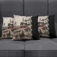 Kentucky Run For The Rose Pillow Cover Beige Rose Floral