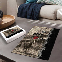 Kentucky Run For The Rose Puzzle Beige Rose Floral