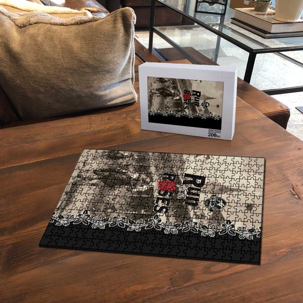 Kentucky Run For The Rose Puzzle Beige Rose Floral