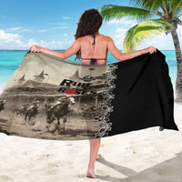 Kentucky Run For The Rose Sarong Beige Rose Floral