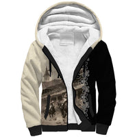 Personalized Kentucky Run For The Rose Sherpa Hoodie Beige Rose Floral