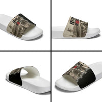 Kentucky Run For The Rose Slide Sandals Beige Rose Floral