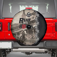 Kentucky Run For The Rose Spare Tire Cover Beige Rose Floral