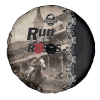 Kentucky Run For The Rose Spare Tire Cover Beige Rose Floral