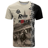 Personalized Kentucky Run For The Rose T Shirt Beige Rose Floral