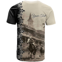 Personalized Kentucky Run For The Rose T Shirt Beige Rose Floral