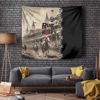 Kentucky Run For The Rose Tapestry Beige Rose Floral