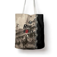Kentucky Run For The Rose Tote Bag Beige Rose Floral