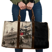 Kentucky Run For The Rose Travel Bag Beige Rose Floral