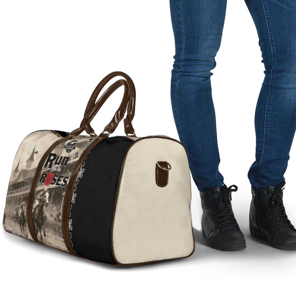 Kentucky Run For The Rose Travel Bag Beige Rose Floral