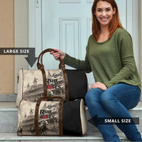 Kentucky Run For The Rose Travel Bag Beige Rose Floral