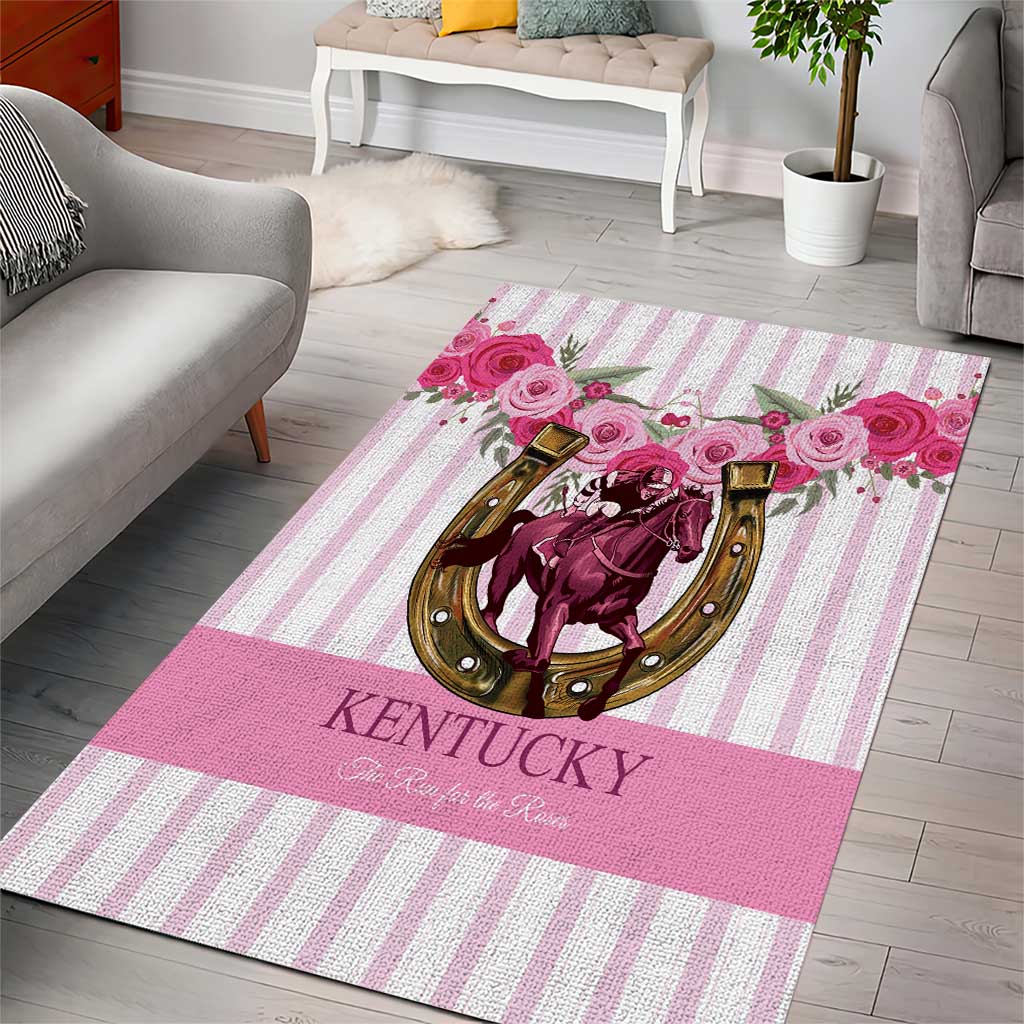 Kentucky Horse Racing Area Rug Run For The Rose