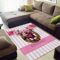 Kentucky Horse Racing Area Rug Run For The Rose