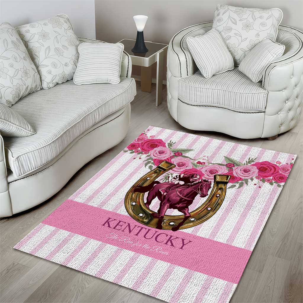 Kentucky Horse Racing Area Rug Run For The Rose