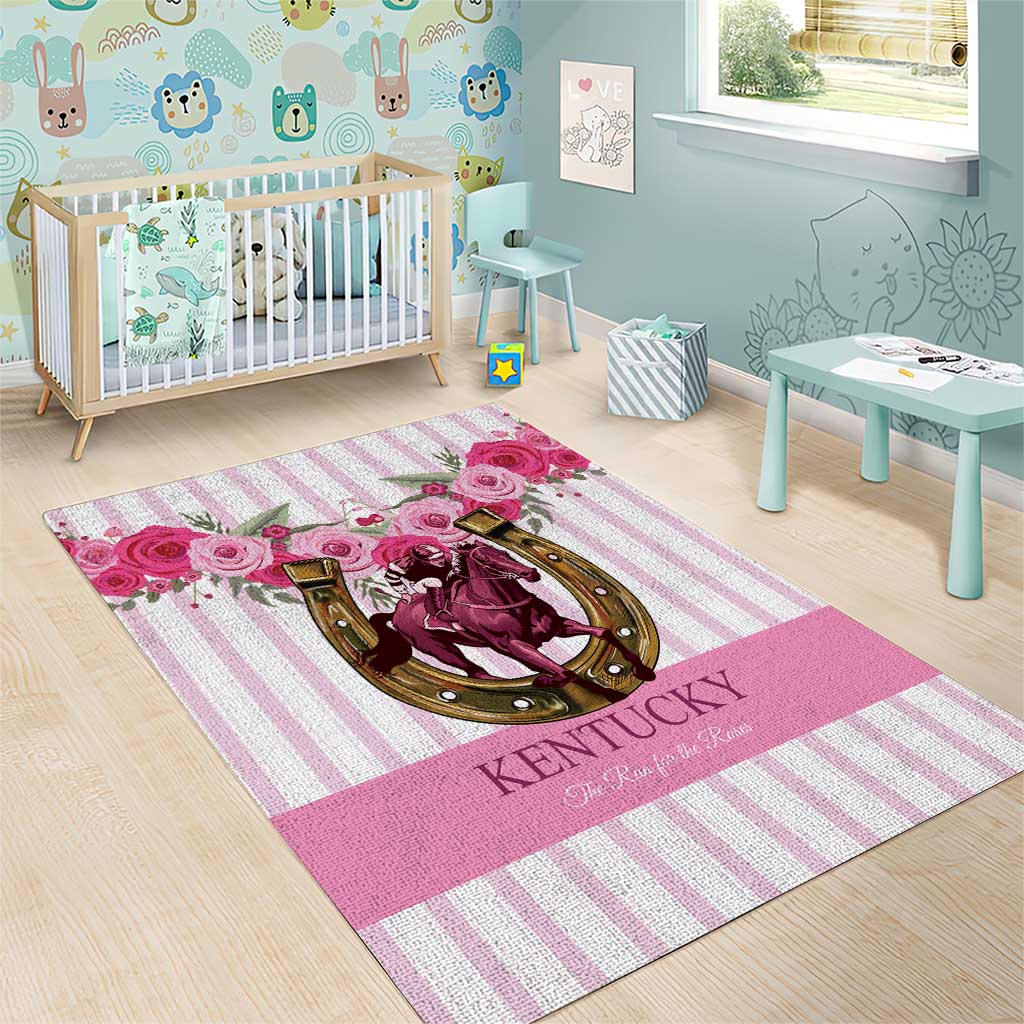 Kentucky Horse Racing Area Rug Run For The Rose