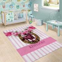 Kentucky Horse Racing Area Rug Run For The Rose