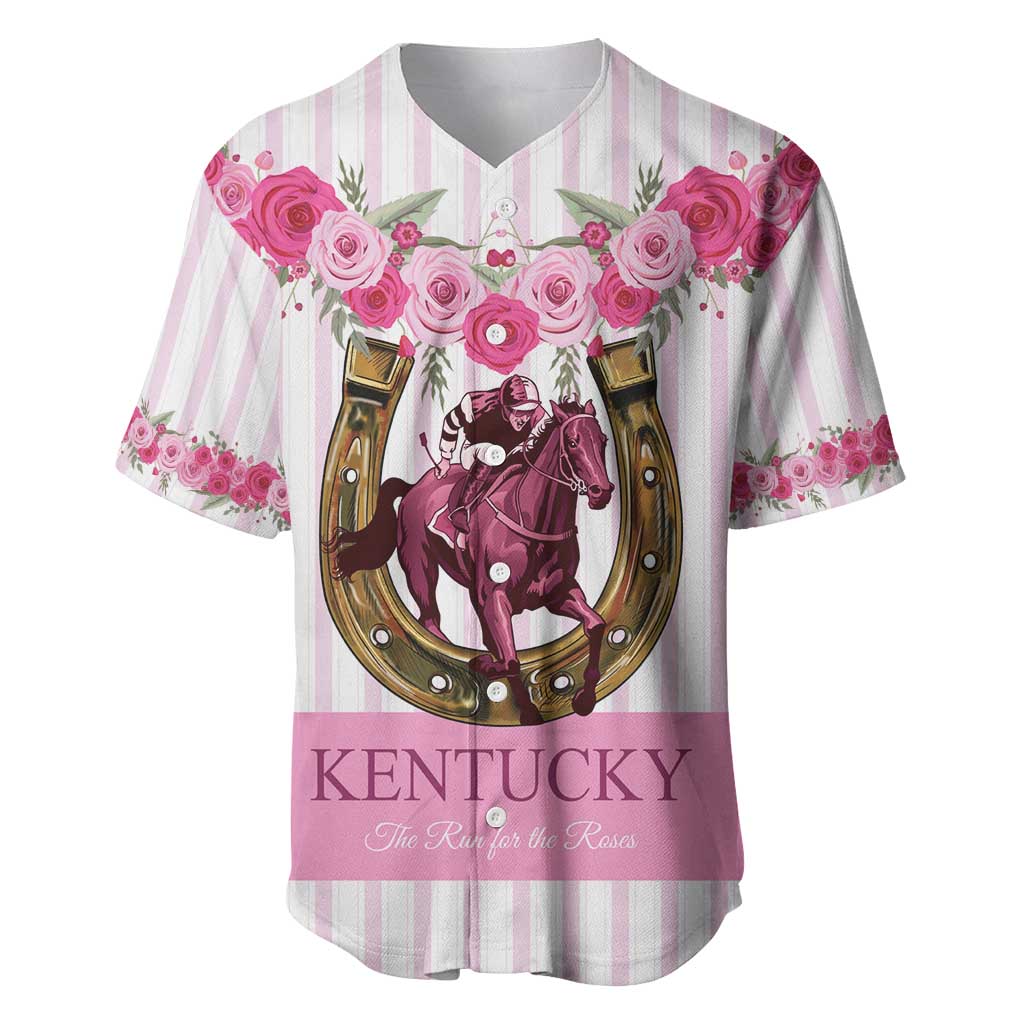 Personalized Kentucky Horse Racing Baseball Jersey Run For The Rose