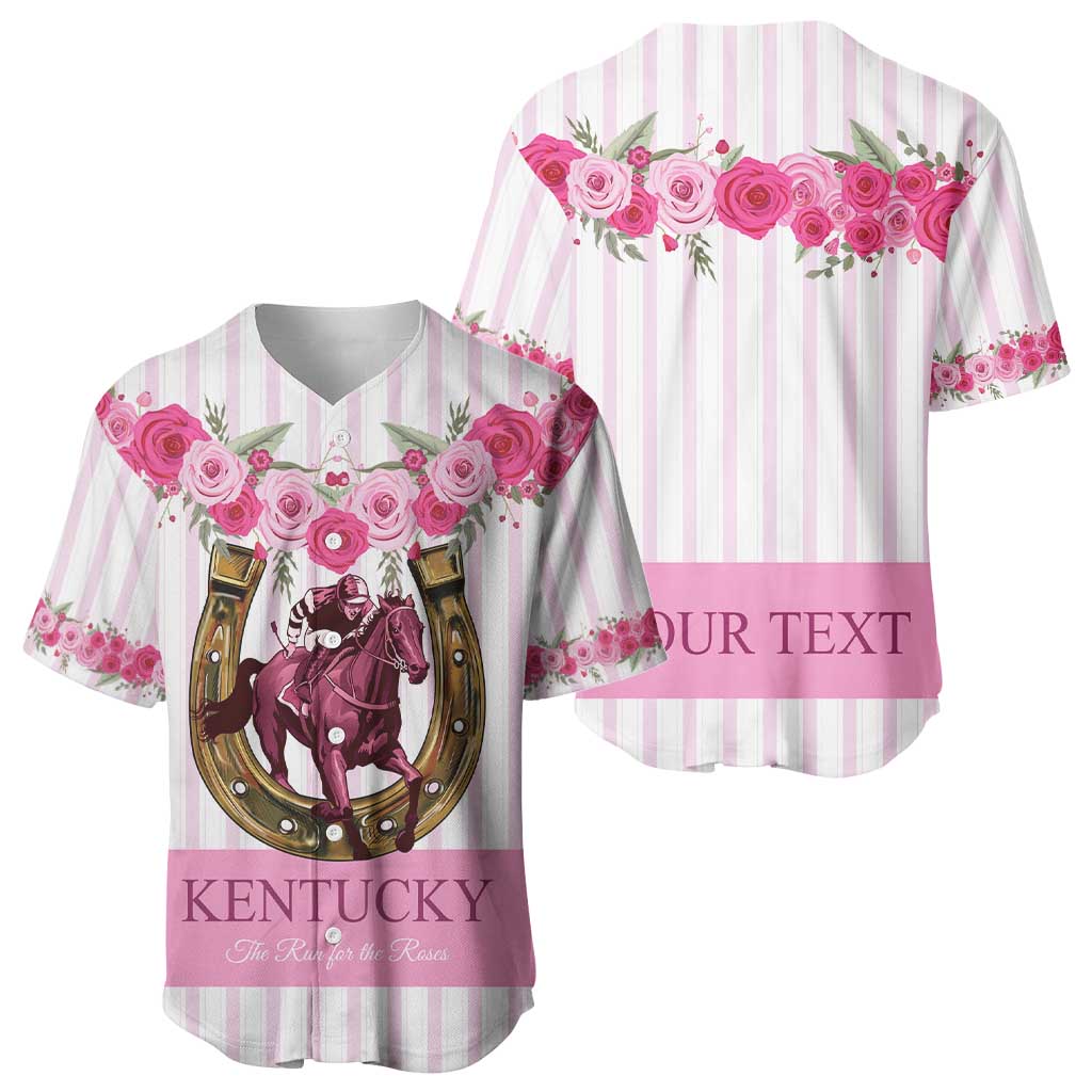 Personalized Kentucky Horse Racing Baseball Jersey Run For The Rose