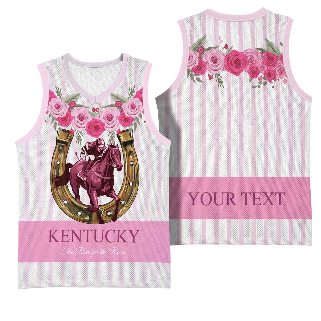Personalized Kentucky Horse Racing Basketball Jersey Run For The Rose
