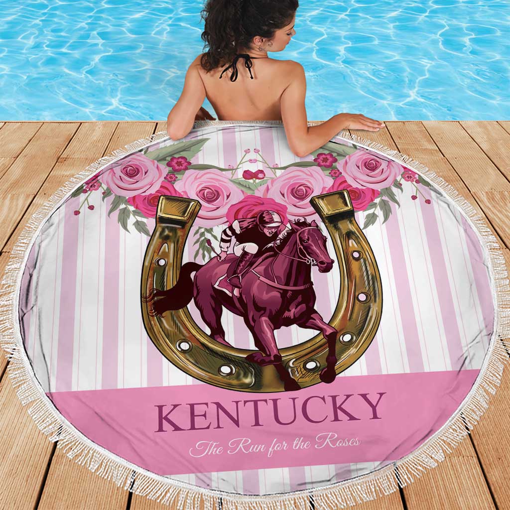 Kentucky Horse Racing Beach Blanket Run For The Rose