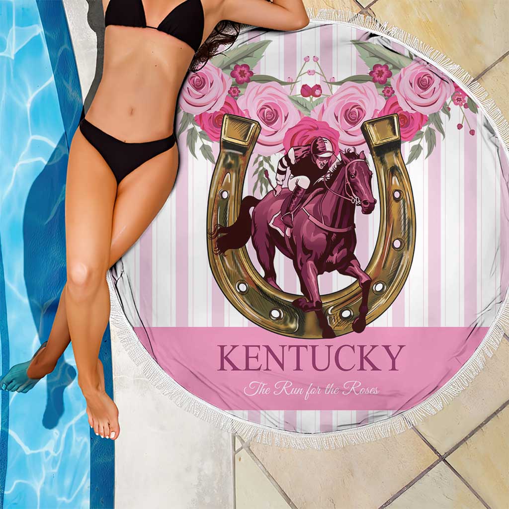 Kentucky Horse Racing Beach Blanket Run For The Rose