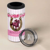 Personalized Kentucky Horse Racing 4 in 1 Can Cooler Tumbler Run For The Rose
