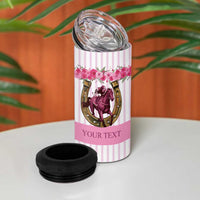 Personalized Kentucky Horse Racing 4 in 1 Can Cooler Tumbler Run For The Rose