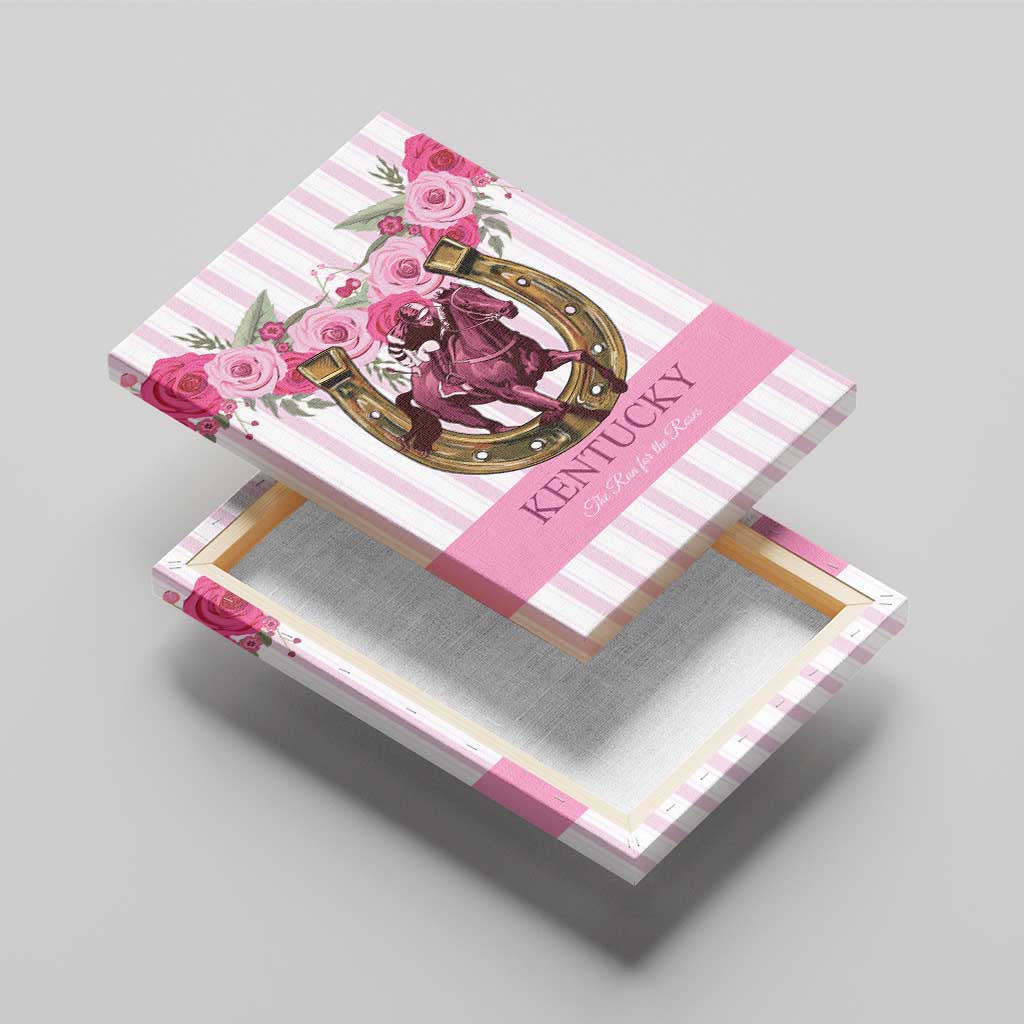 Kentucky Horse Racing Canvas Wall Art Run For The Rose