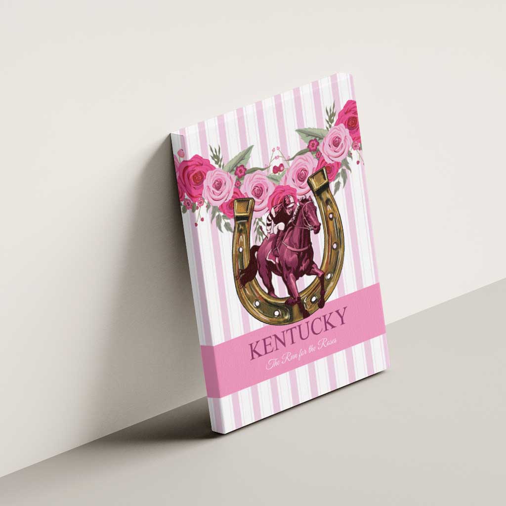 Kentucky Horse Racing Canvas Wall Art Run For The Rose