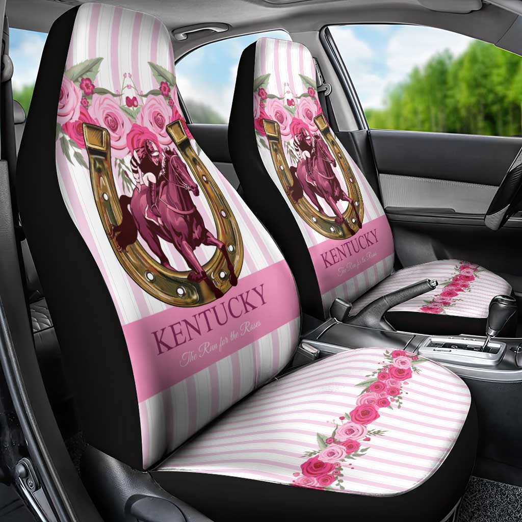 Kentucky Horse Racing Car Seat Cover Run For The Rose