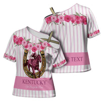 Personalized Kentucky Horse Racing Cross Shoulder Shirt Run For The Rose