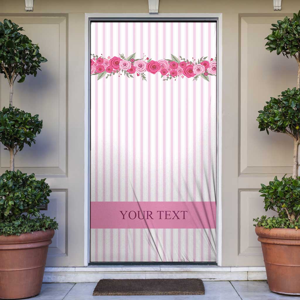 Personalized Kentucky Horse Racing Door Cover Run For The Rose