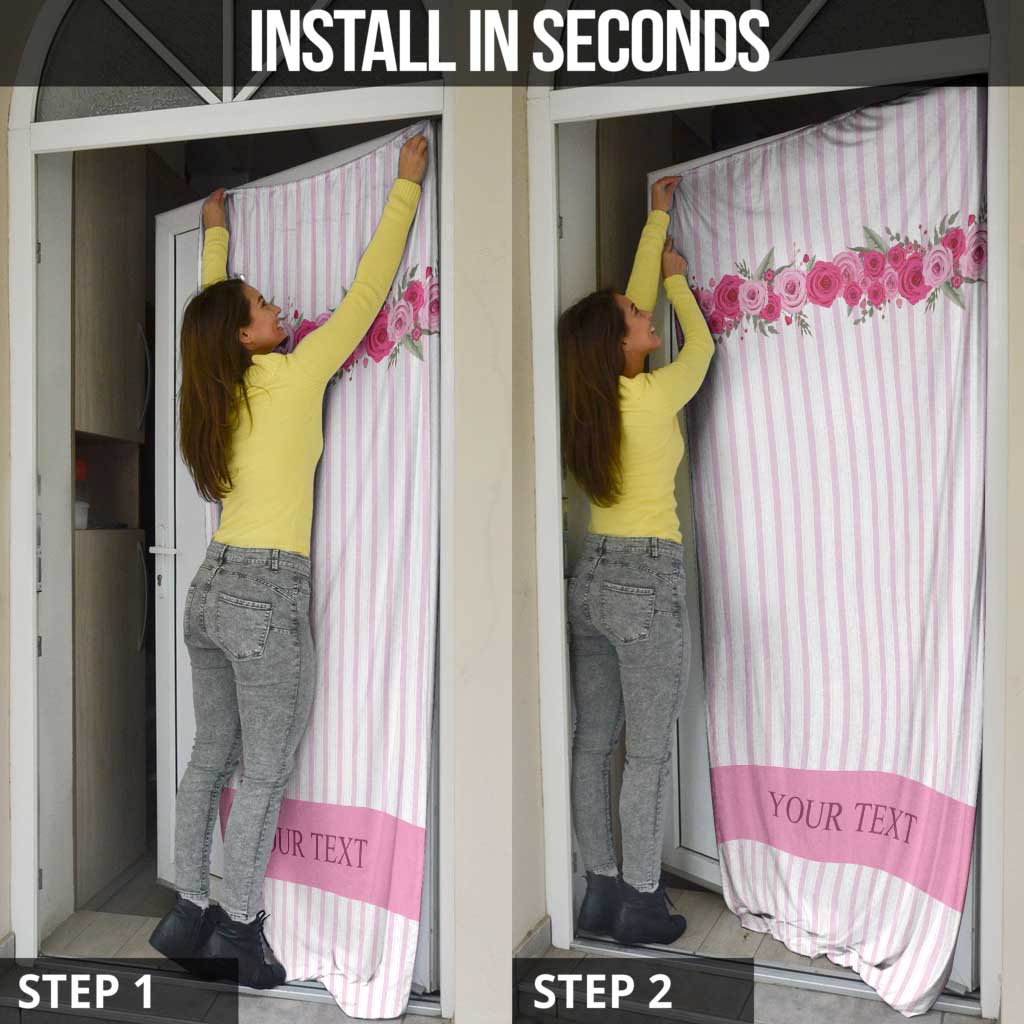 Personalized Kentucky Horse Racing Door Cover Run For The Rose
