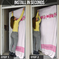 Personalized Kentucky Horse Racing Door Cover Run For The Rose