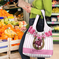 Kentucky Horse Racing Grocery Bag Run For The Rose