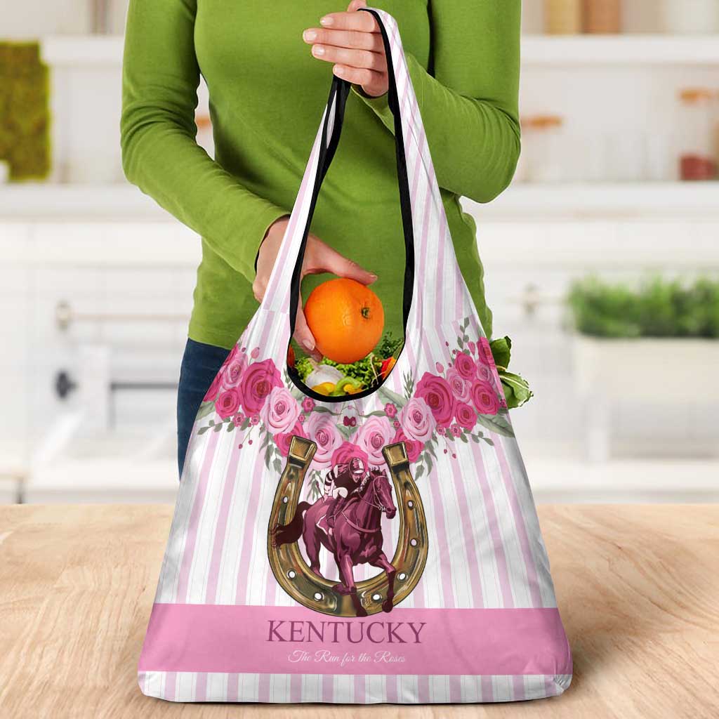 Kentucky Horse Racing Grocery Bag Run For The Rose