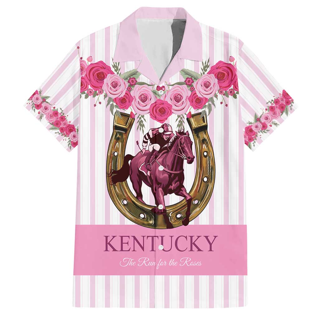 Personalized Kentucky Horse Racing Hawaiian Shirt Run For The Rose