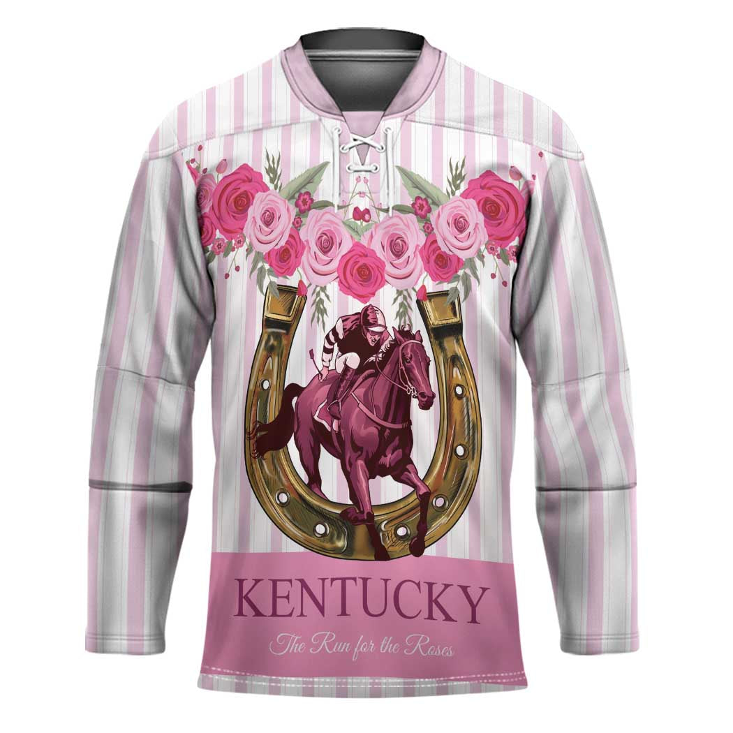 Personalized Kentucky Horse Racing Hockey Jersey Run For The Rose